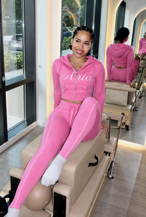 Sunday Zip Set — Blush